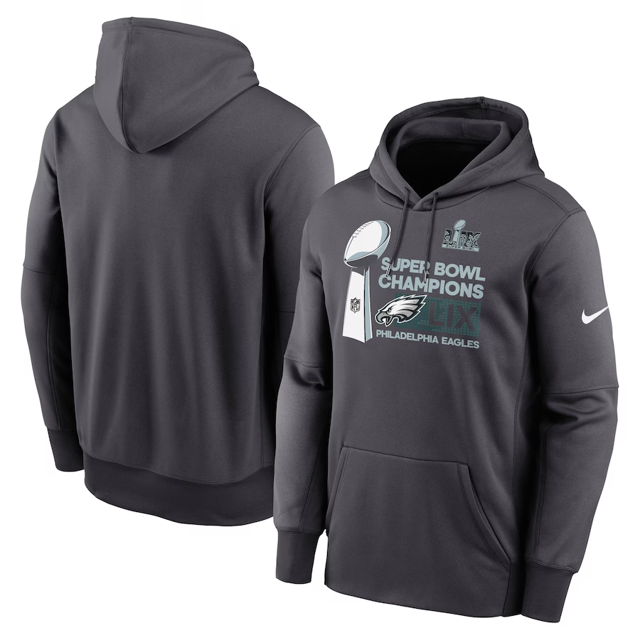 Men Philadelphia Eagles grey Nike NFL hoodie->philadelphia eagles->NFL Jersey